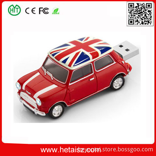 Plastic Car Shape USB Flash Drive for Promotional Gift, Car Shape USB 1GB Cheap